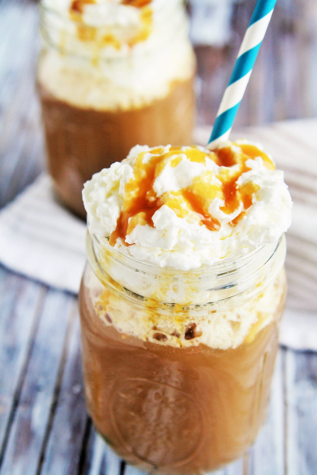 Chocolate Caramel Ice Latte Coffee Recipe