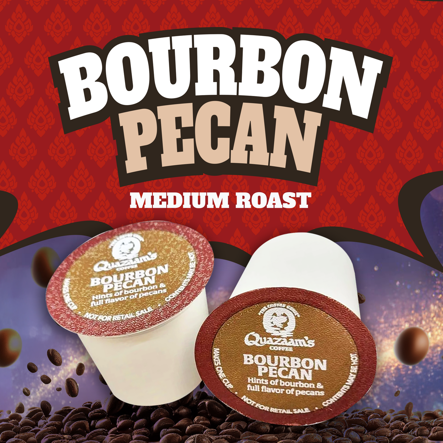 Bourbon Pecan Coffee K-Cup Pods | Medium Roast